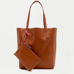 J.Crew 100% Leather Carry All Tote without Pouch